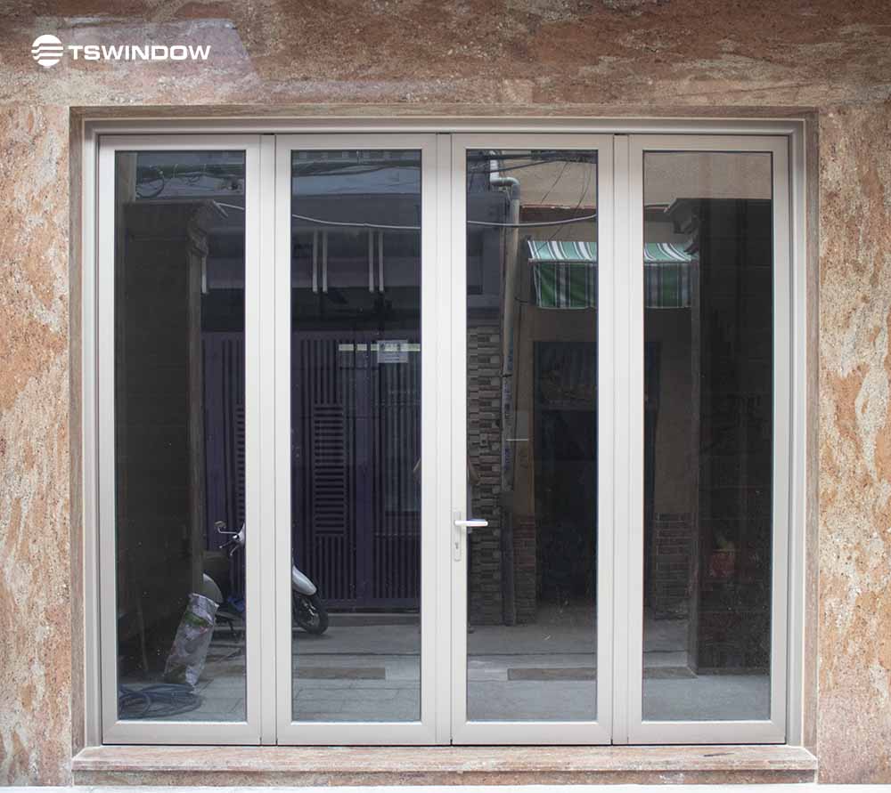 Cửa nhôm Maxpro màu sâm panh